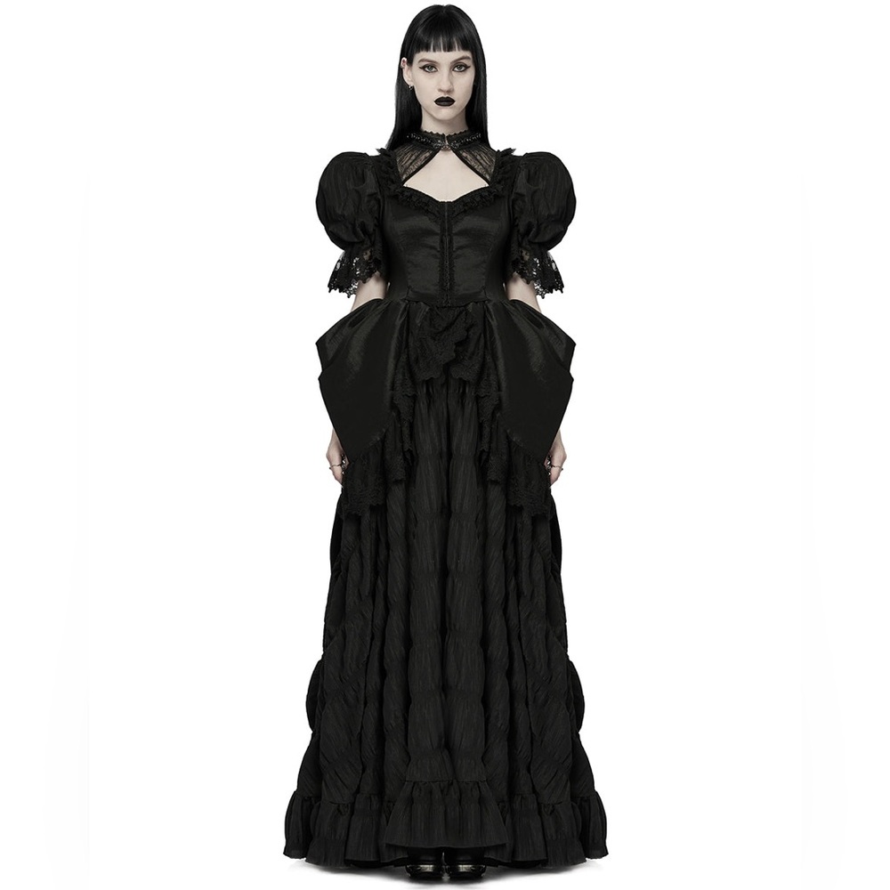 Dark Decadence Gothic Wedding/Prom Gown